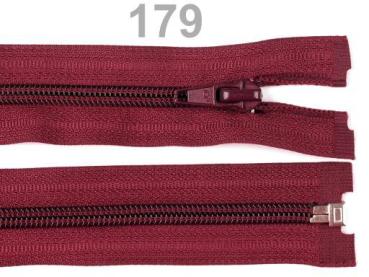 Reißverschluss spiralförmig 5 mm, 35 cm, teilbar, Bordeaux Dunkel